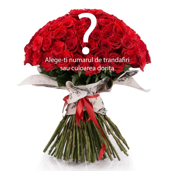 Buchet din trandafiri in orice numar sau culoare